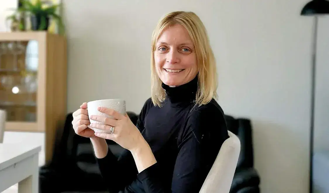 Mette Sanden hjemme